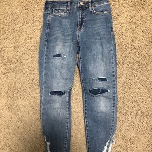 Free People a high waisted skinny jeans